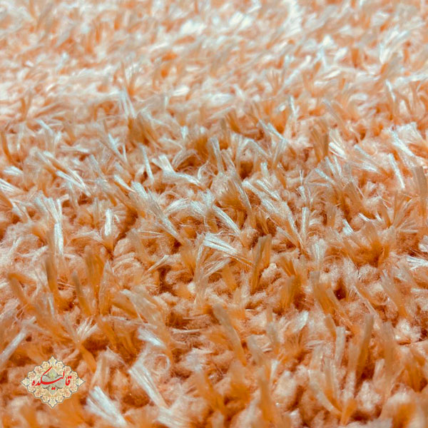 پرزبلند فرش شگی نارنجی