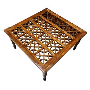 میز سنتی گره چین دار طرح قاجاری