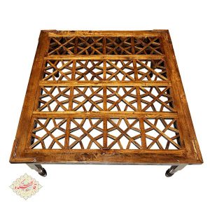 نمای بالای میز سنتی طرح قاجاری